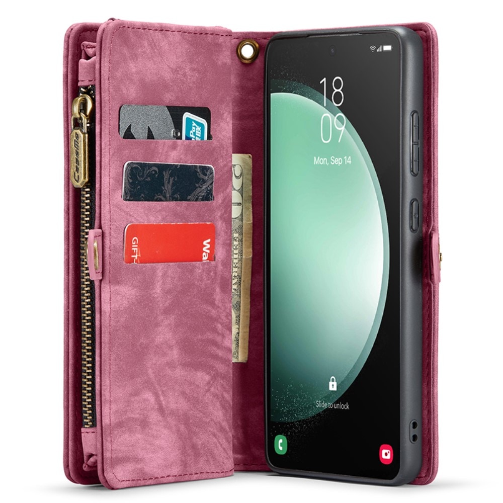 Samsung Galaxy S23 FE Multi-slot Wallet Case Red