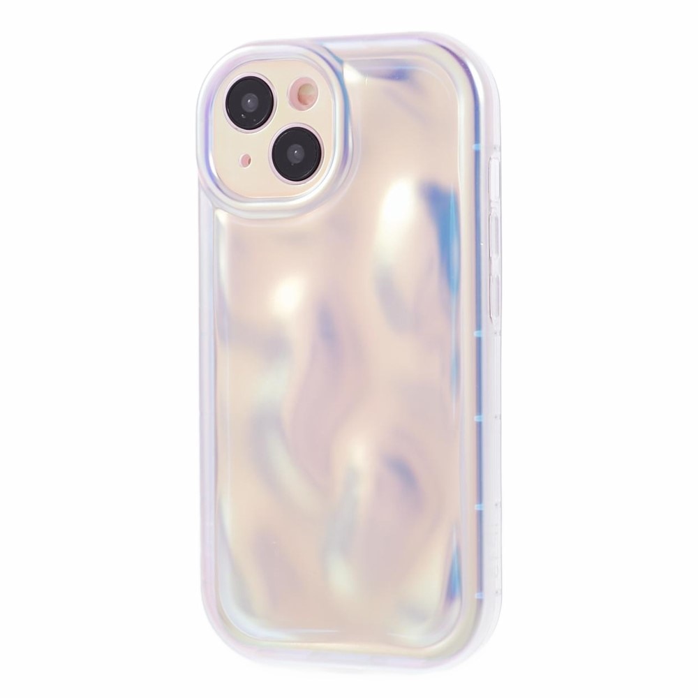 iPhone 15 Wavy TPU Case Pearlescent