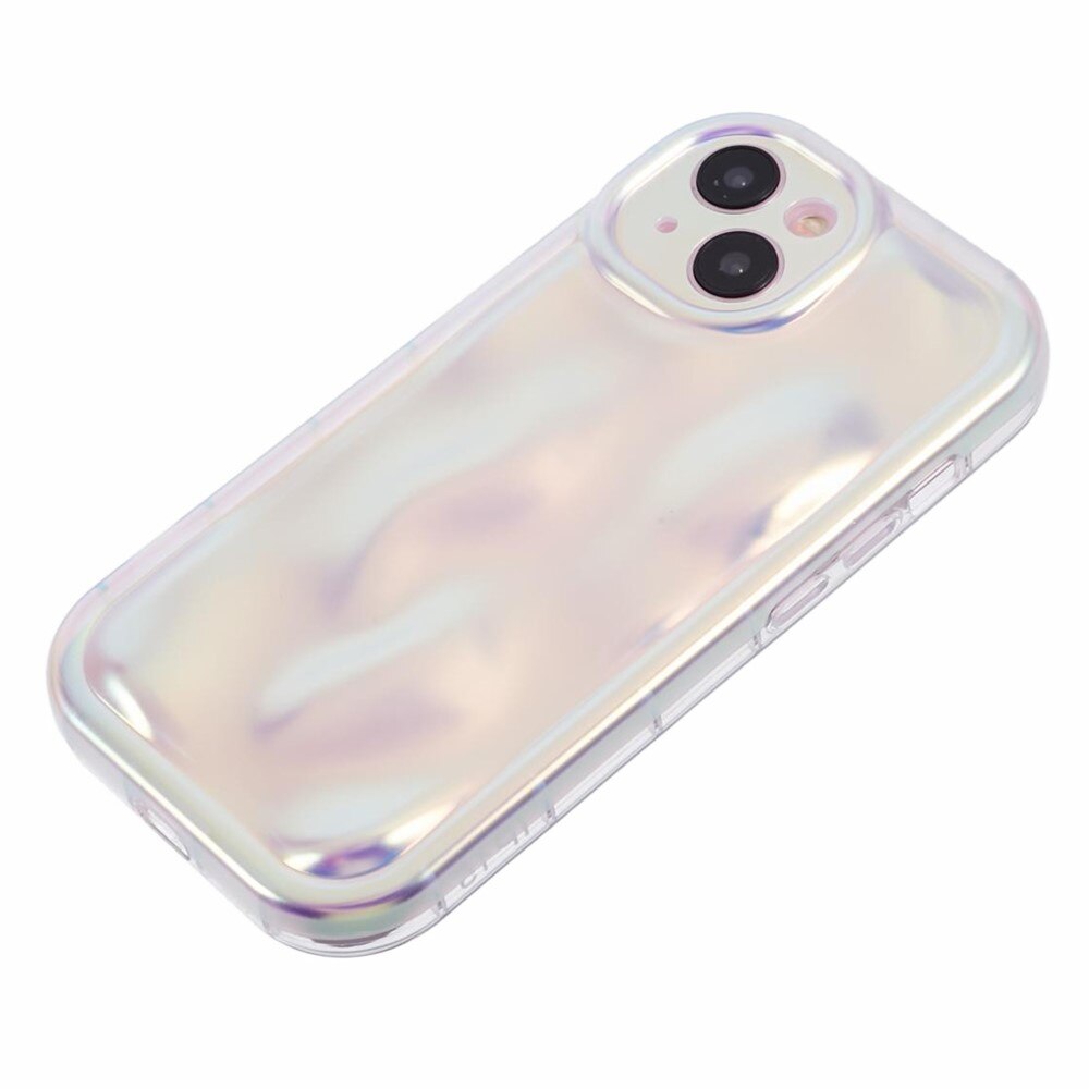 iPhone 15 Wavy TPU Case Pearlescent