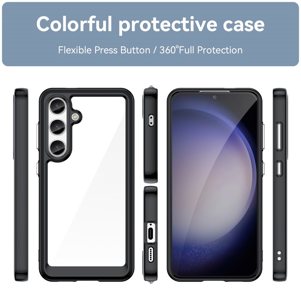 Samsung Galaxy S24 Crystal Hybrid Case Black