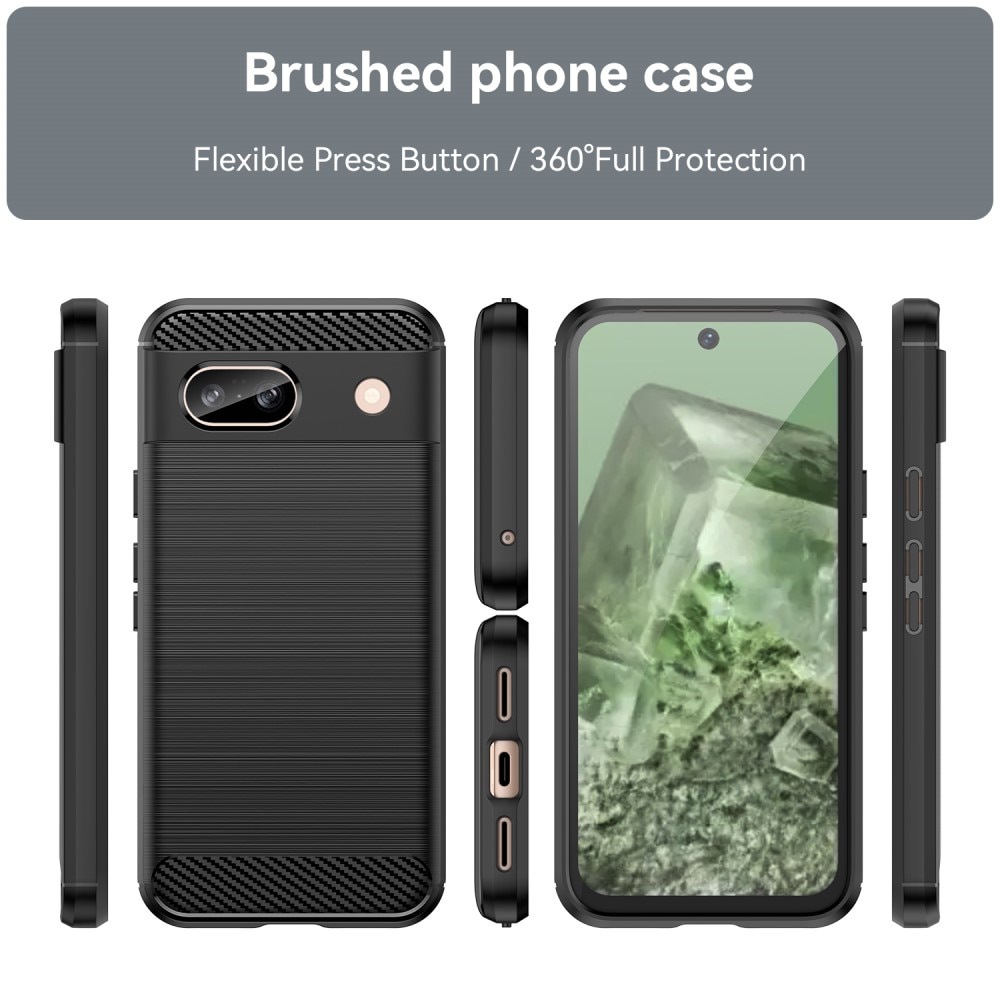 Google Pixel 8a Brushed TPU Case Black