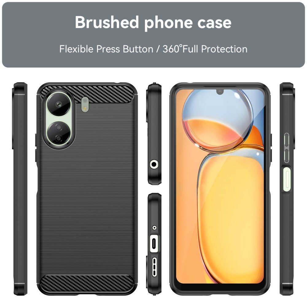 Xiaomi Redmi 13C Brushed TPU Case Black