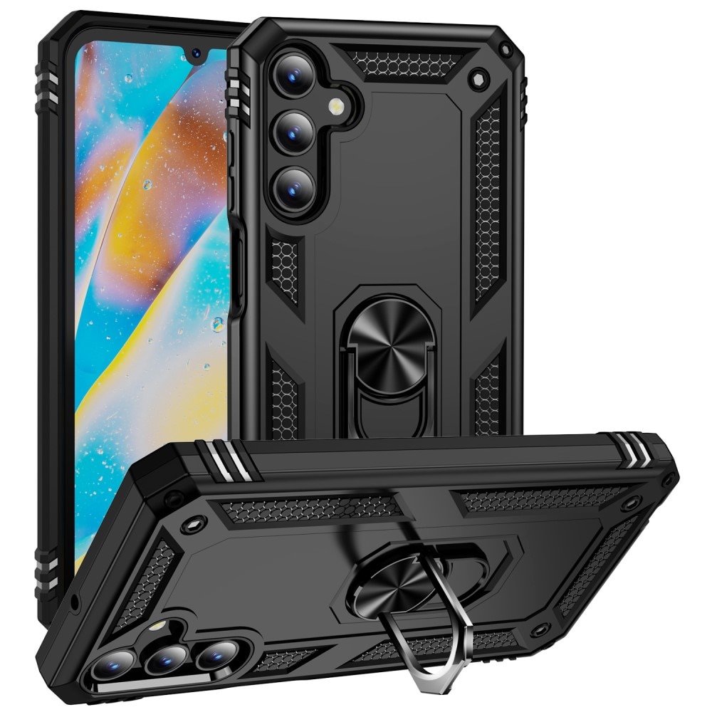 Samsung Galaxy A15 Hybrid Case Tech Ring Black