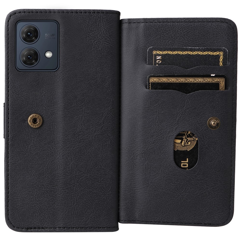 Motorola Moto G84 Wallet Cover Multi-slot Black