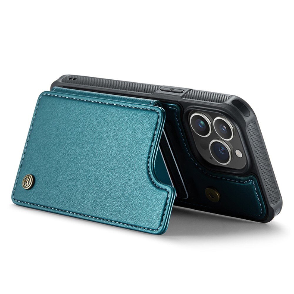 iPhone 14 Pro RFID blocking Wallet Cover Blue