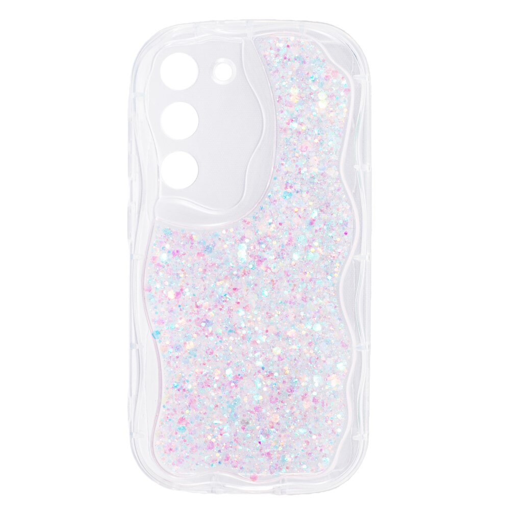 Samsung Galaxy S23 Wavy Glitter Case Pink