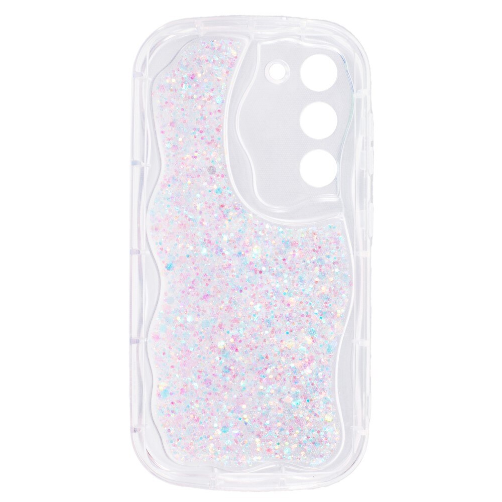 Samsung Galaxy S23 Wavy Glitter Case Pink