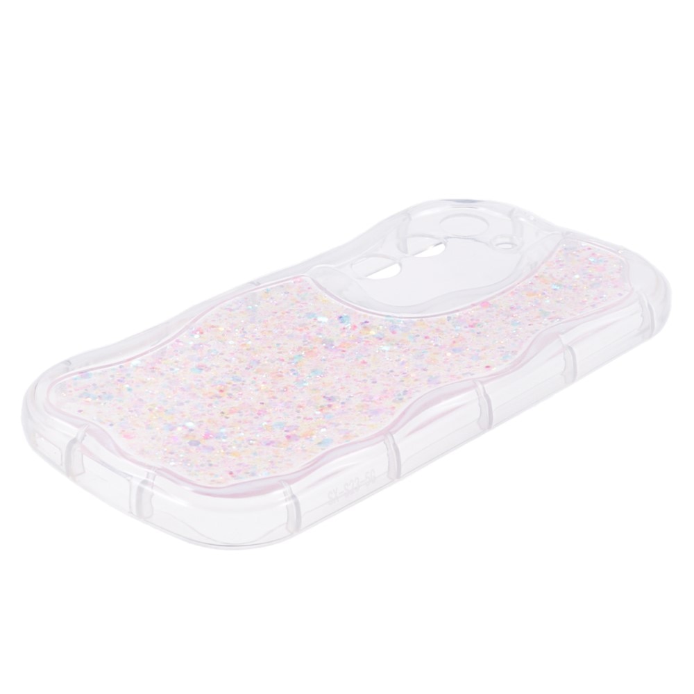 Samsung Galaxy S23 Wavy Glitter Case Pink