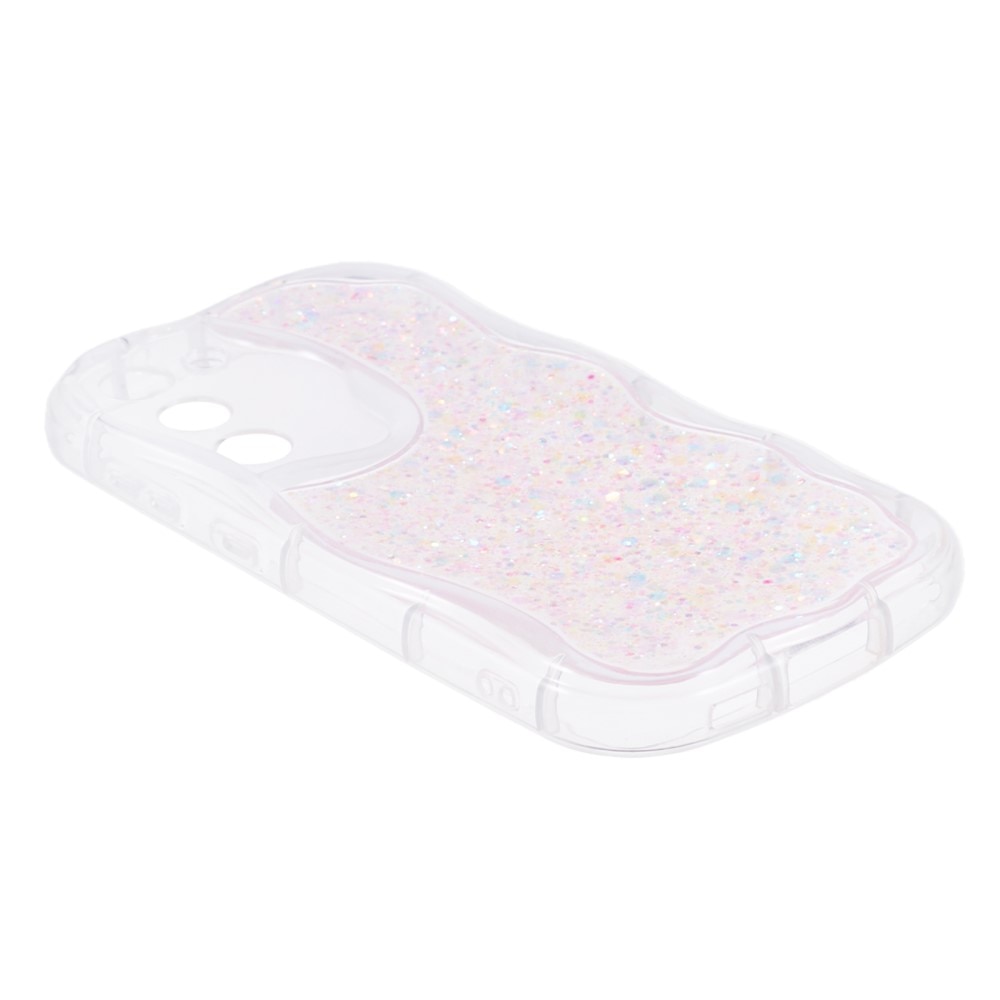 Samsung Galaxy S23 Wavy Glitter Case Pink