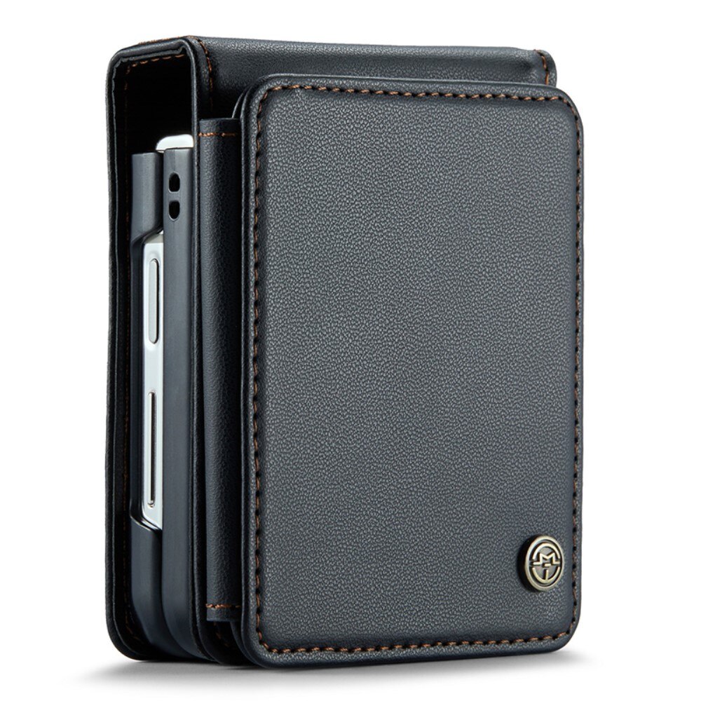 Samsung Galaxy Z Flip 4 RFID blocking Wallet Cover Black