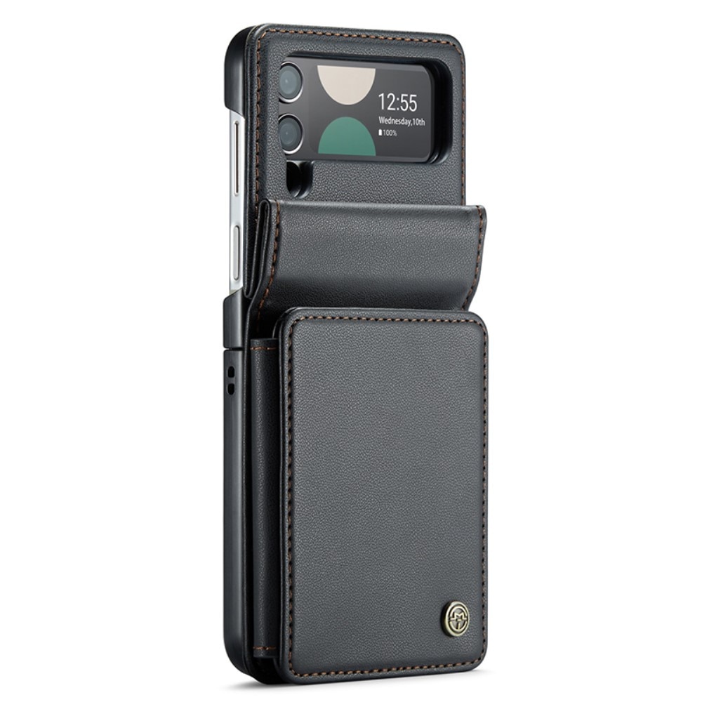 Samsung Galaxy Z Flip 4 RFID blocking Wallet Cover Black