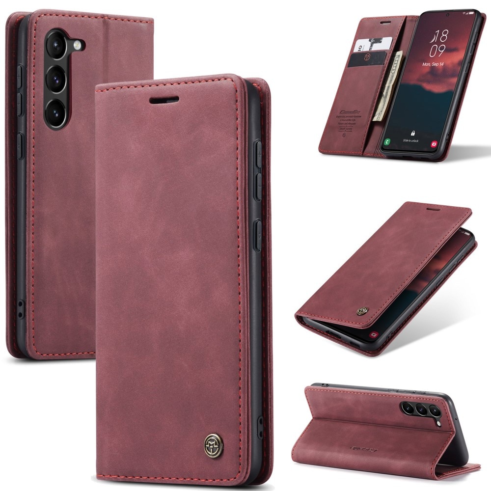 Samsung Galaxy S24 Plus Slim Wallet Case Red