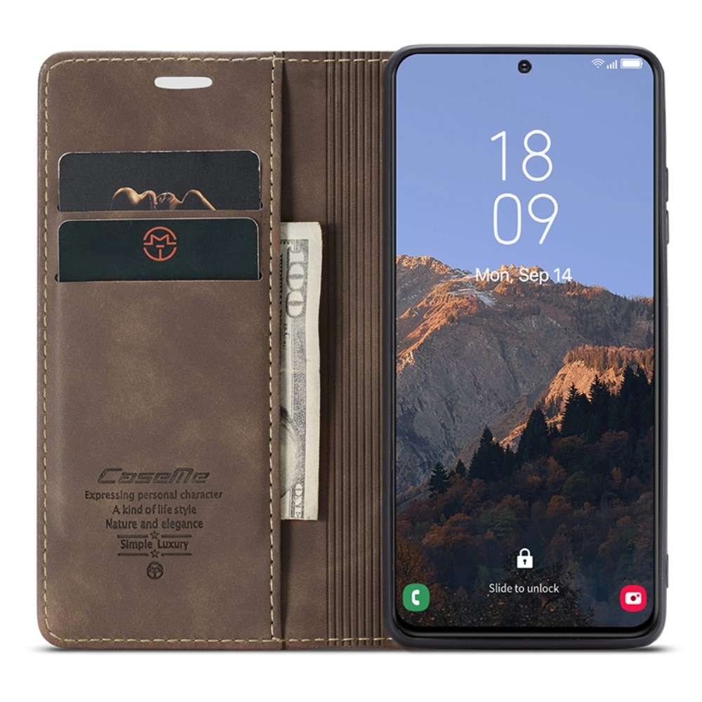 Samsung Galaxy S24 Plus Slim Wallet Case Brown