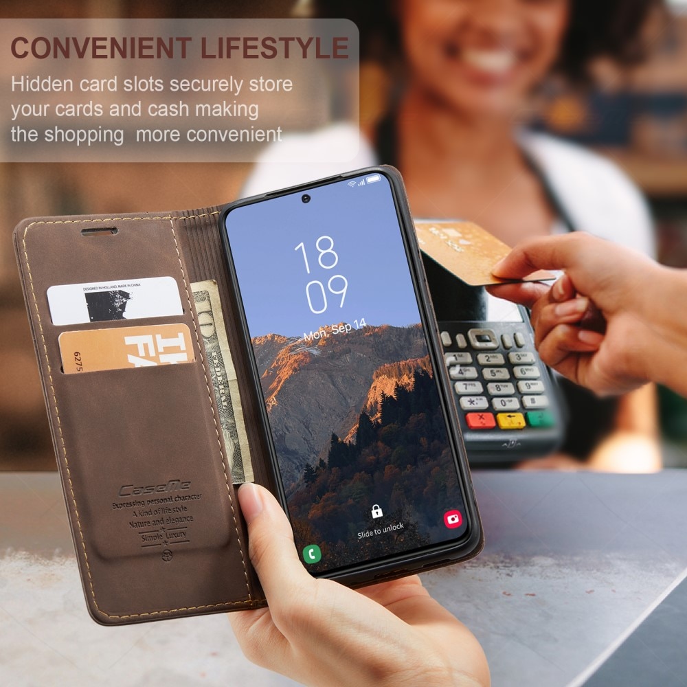Samsung Galaxy S24 Plus Slim Wallet Case Brown