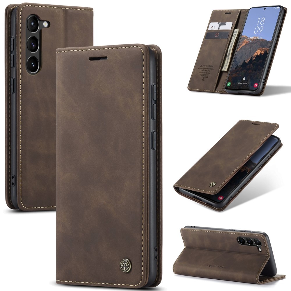 Samsung Galaxy S24 Slim Wallet Case Brown