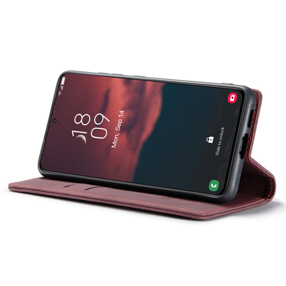 Samsung Galaxy S24 Slim Wallet Case Red