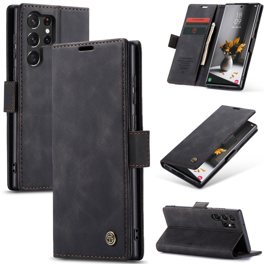 Samsung Galaxy S24 Ultra Slim Wallet Case Black