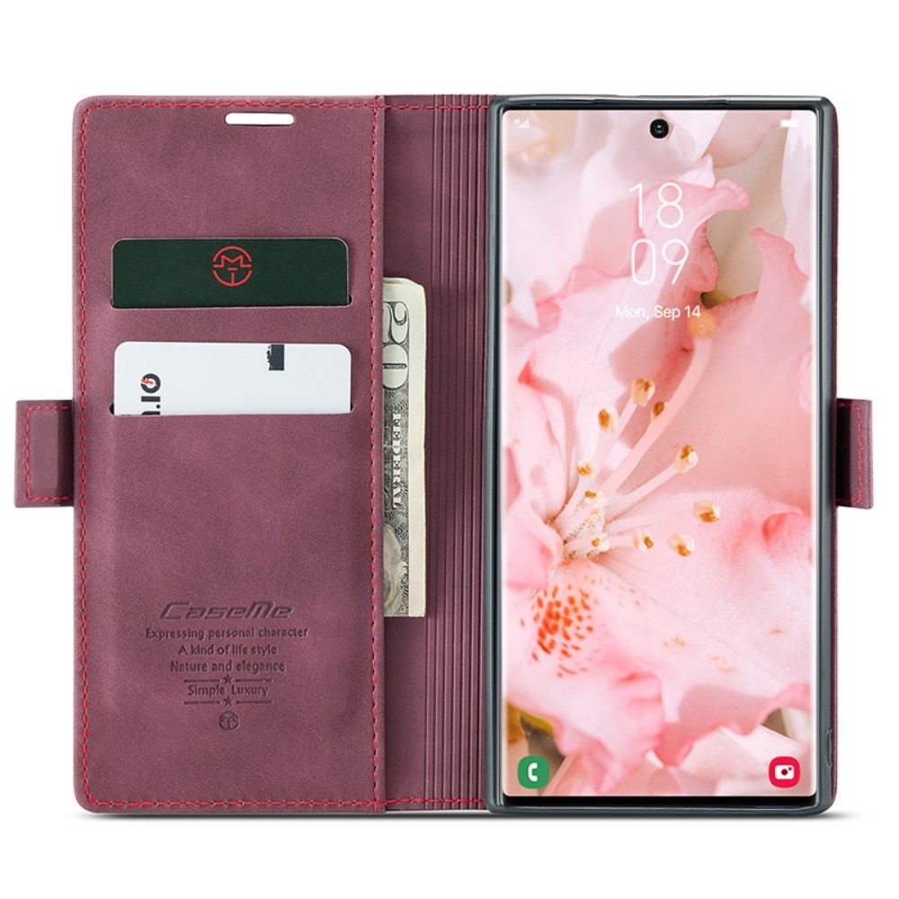 Samsung Galaxy S24 Ultra Slim Wallet Case Red