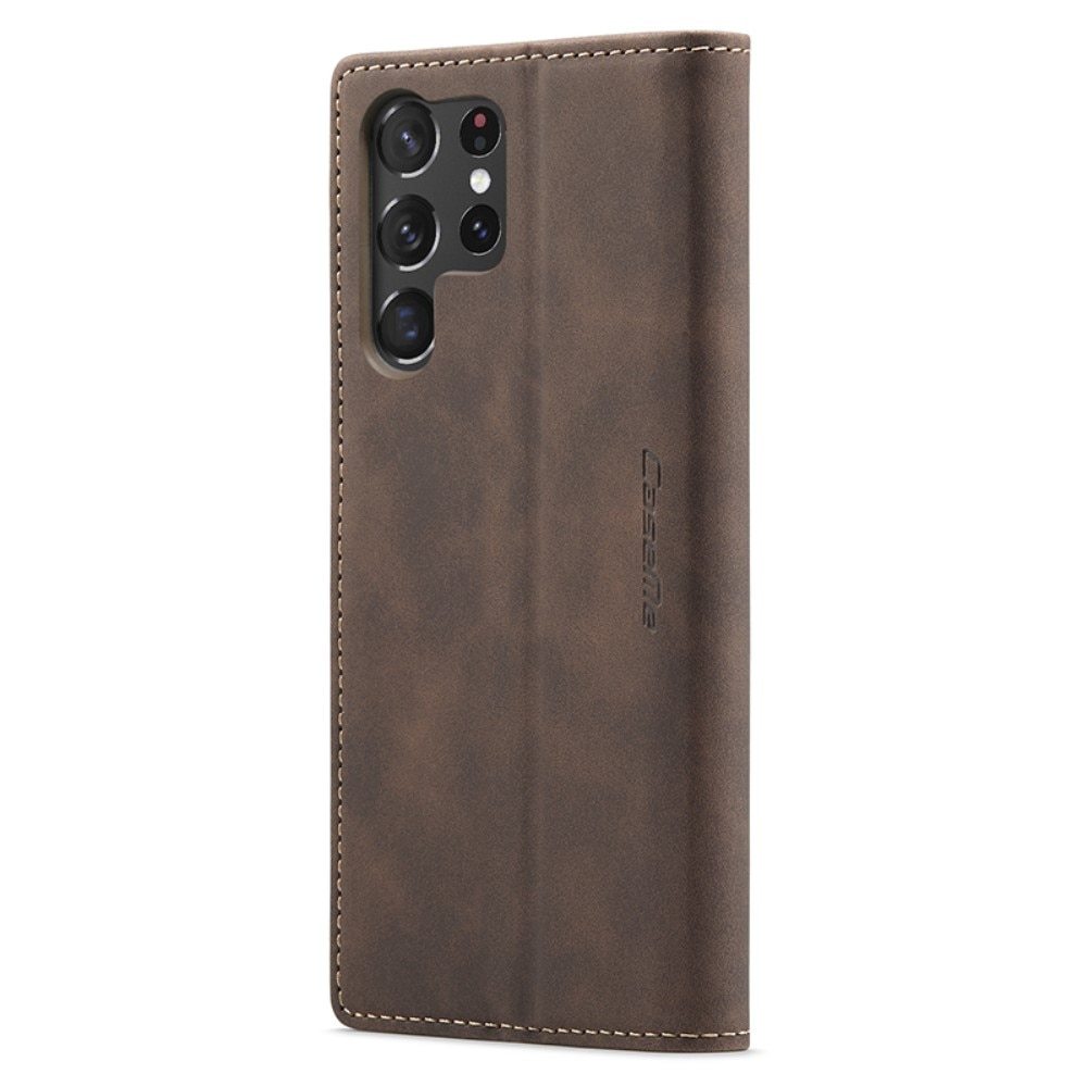 Samsung Galaxy S24 Ultra Slim Wallet Case Brown