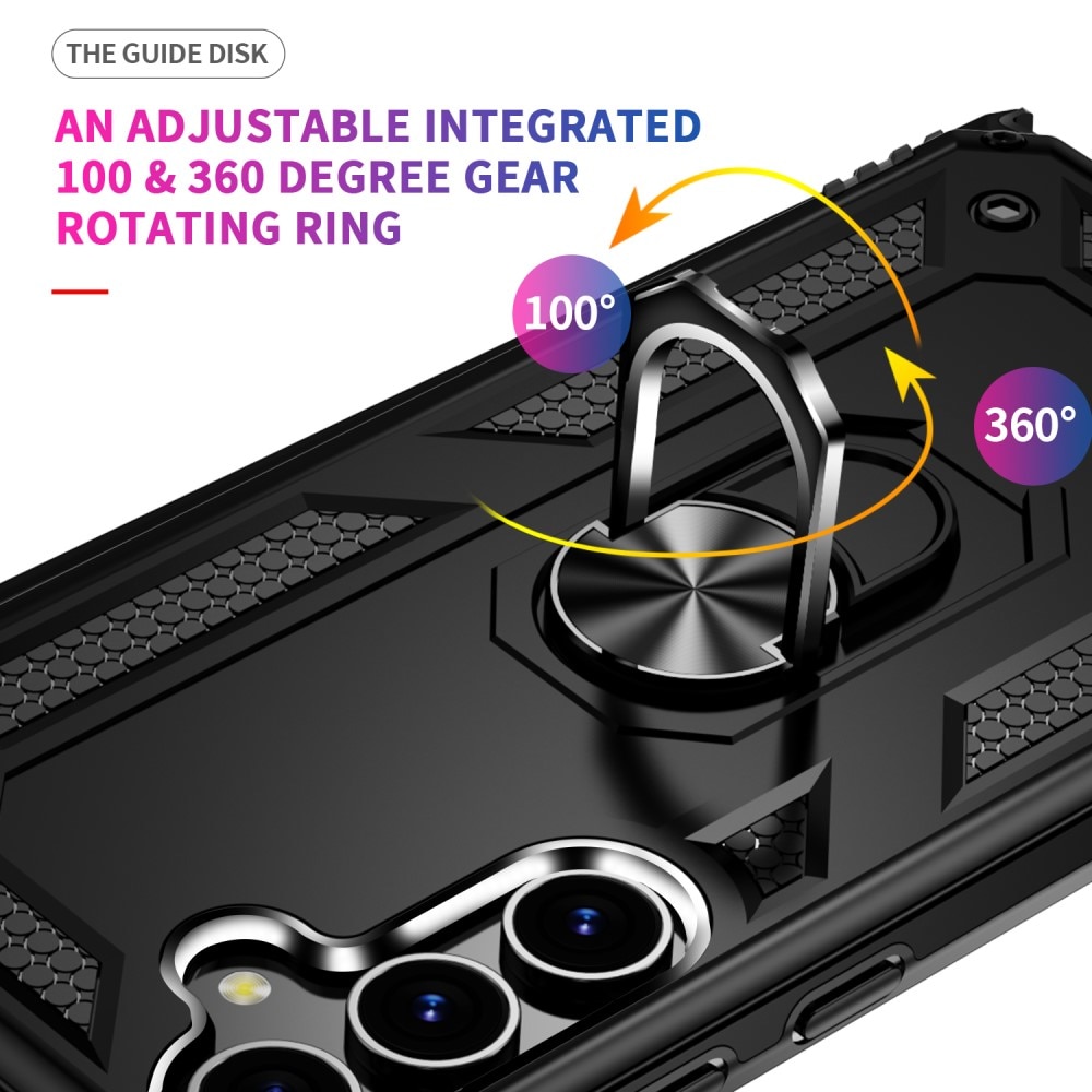 Samsung Galaxy S24 Plus Hybrid Case Tech Ring Black