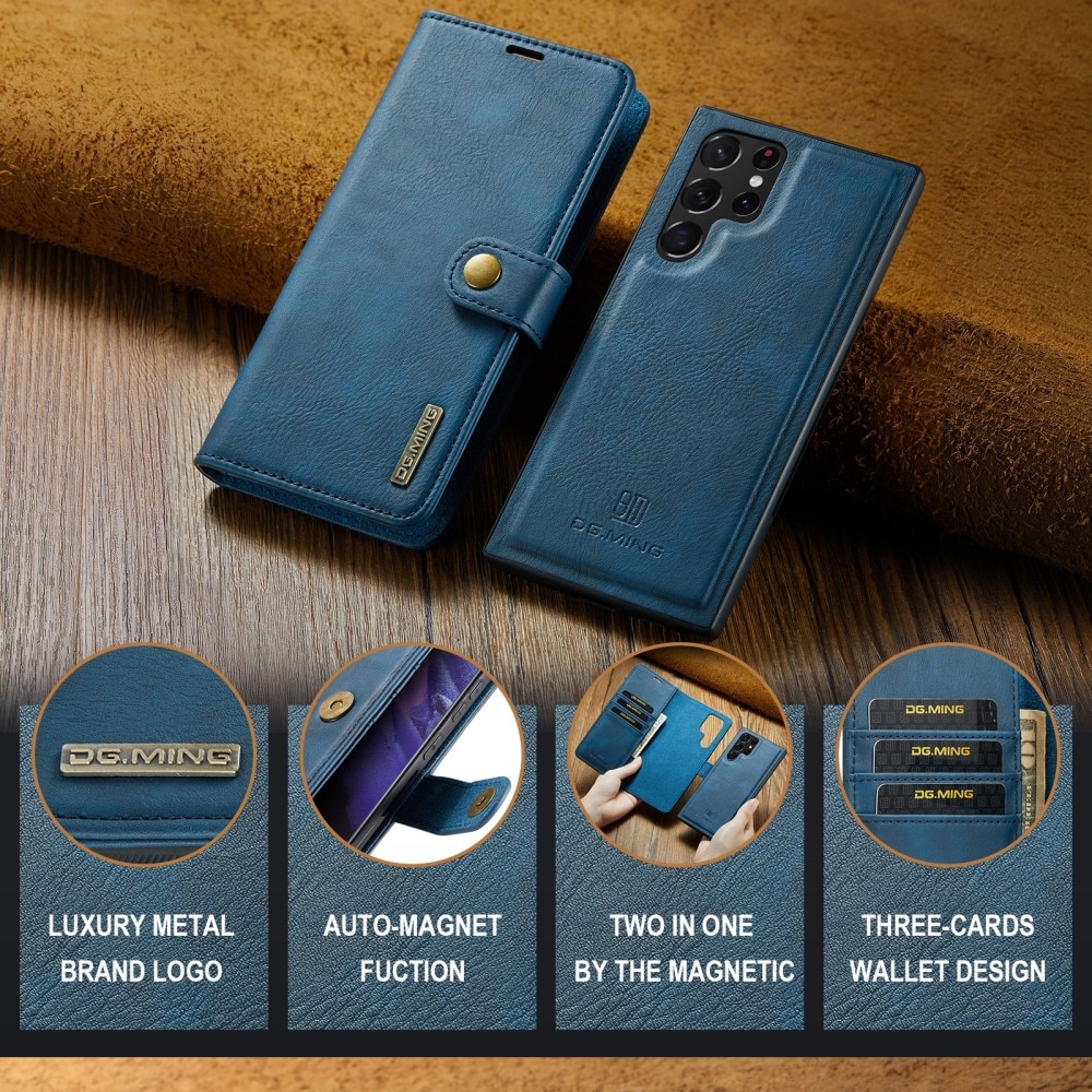 Samsung Galaxy S24 Ultra Magnet Wallet Blue