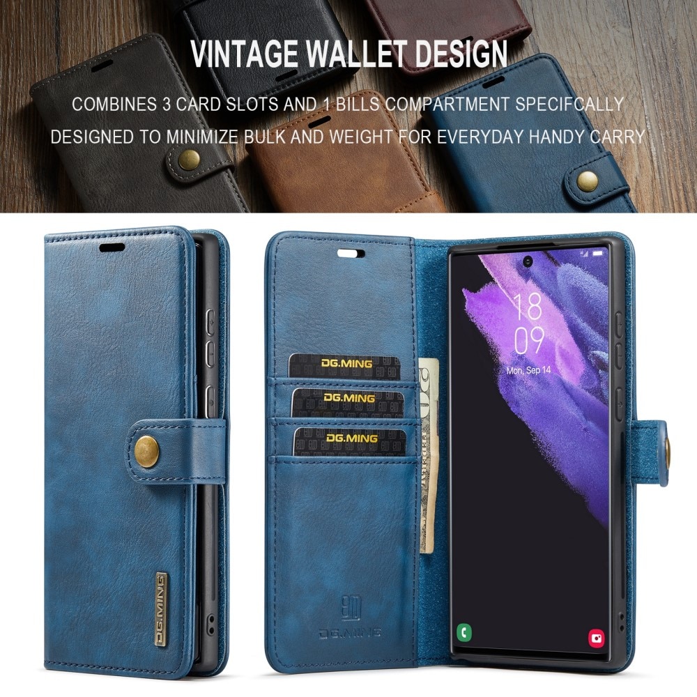 Samsung Galaxy S24 Ultra Magnet Wallet Blue