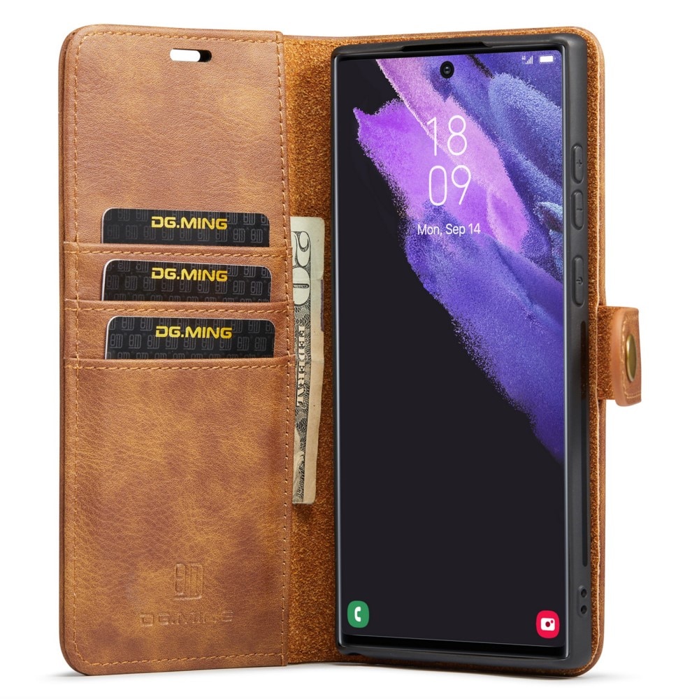 Samsung Galaxy S24 Ultra Magnet Wallet Cognac