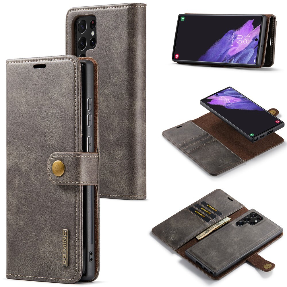 Samsung Galaxy S24 Ultra Magnet Wallet Brown