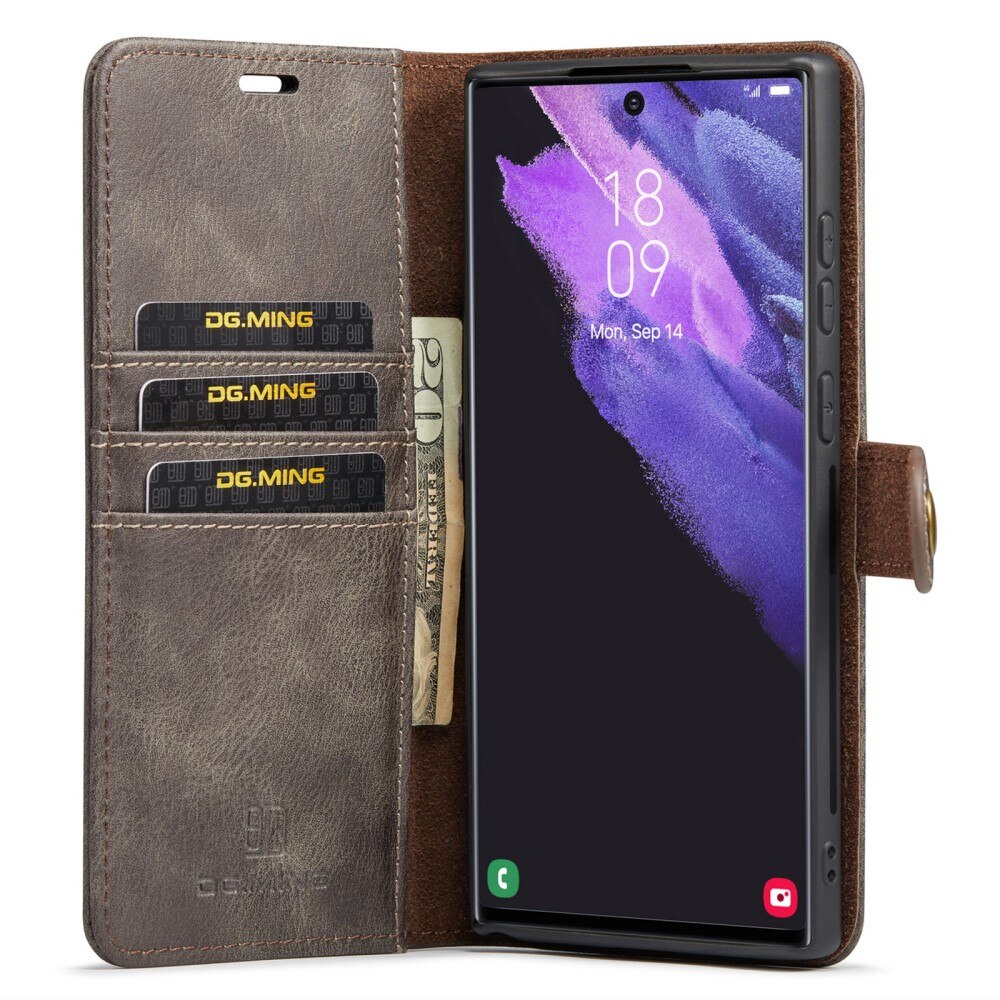 Samsung Galaxy S24 Ultra Magnet Wallet Brown