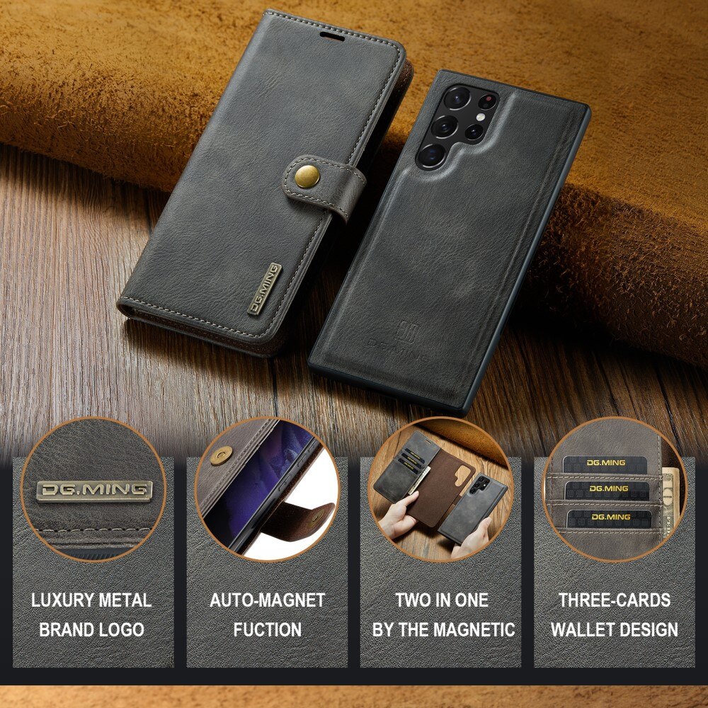 Samsung Galaxy S24 Ultra Magnet Wallet Brown