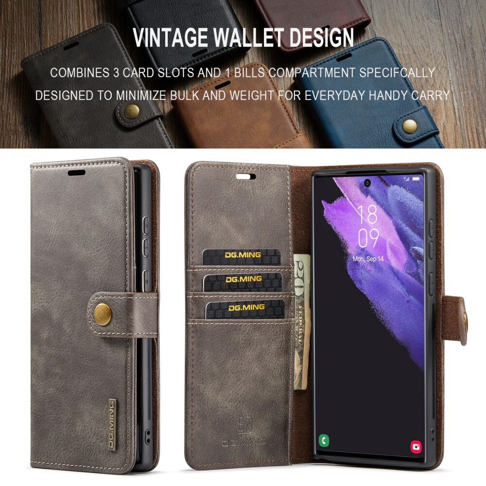 Samsung Galaxy S24 Ultra Magnet Wallet Brown