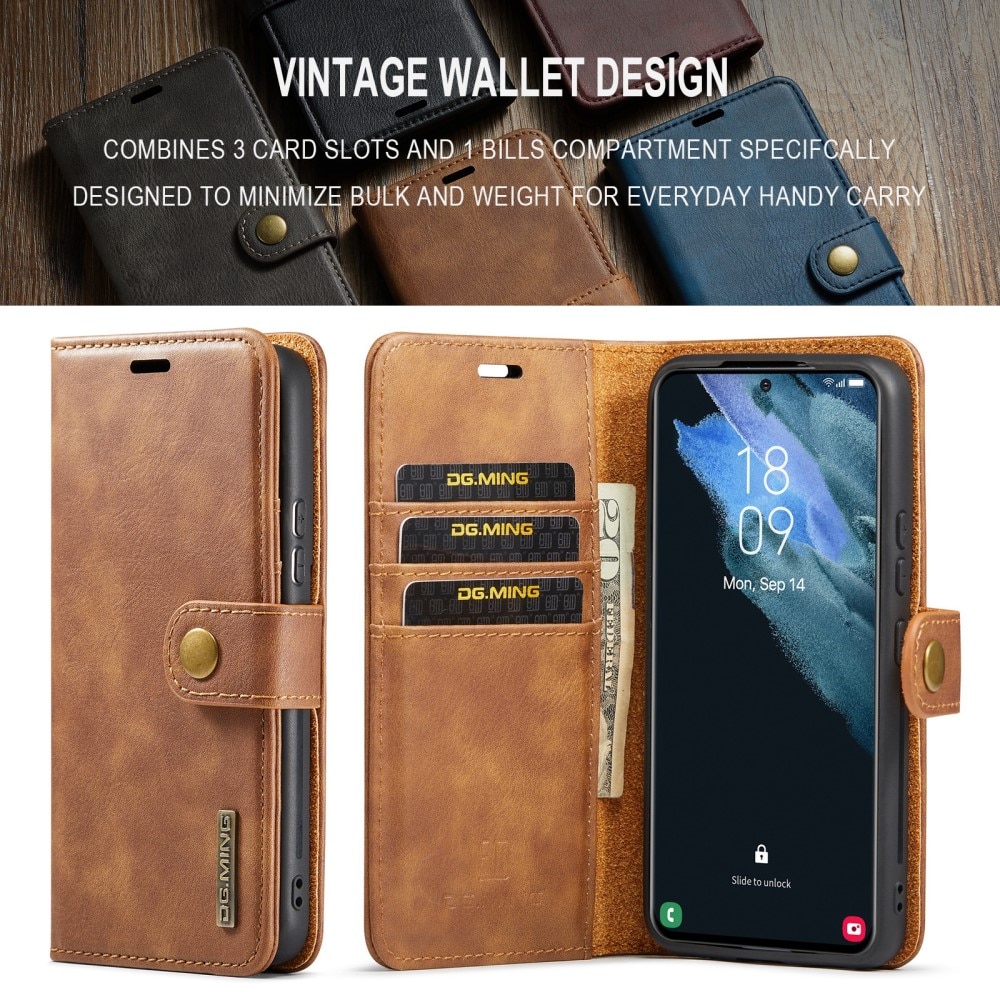 Samsung Galaxy S24 Magnet Wallet Cognac