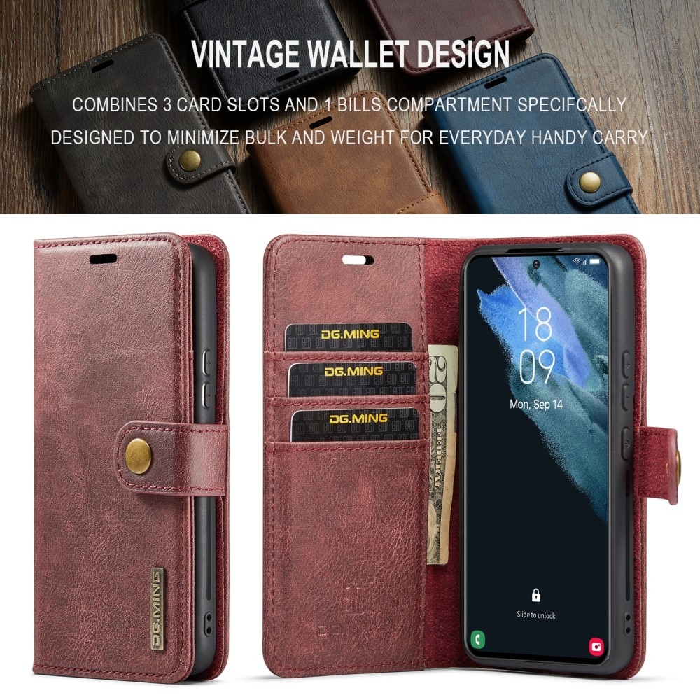 Samsung Galaxy S24 Magnet Wallet Red