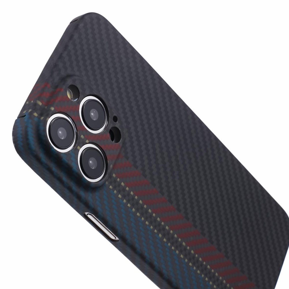 iPhone 15 Pro Max Slim Case Aramid Fiber Color Stripe