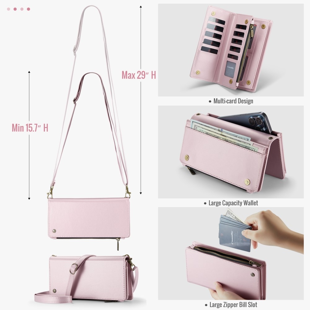 Universal Crossbody Wallet Bag Pink