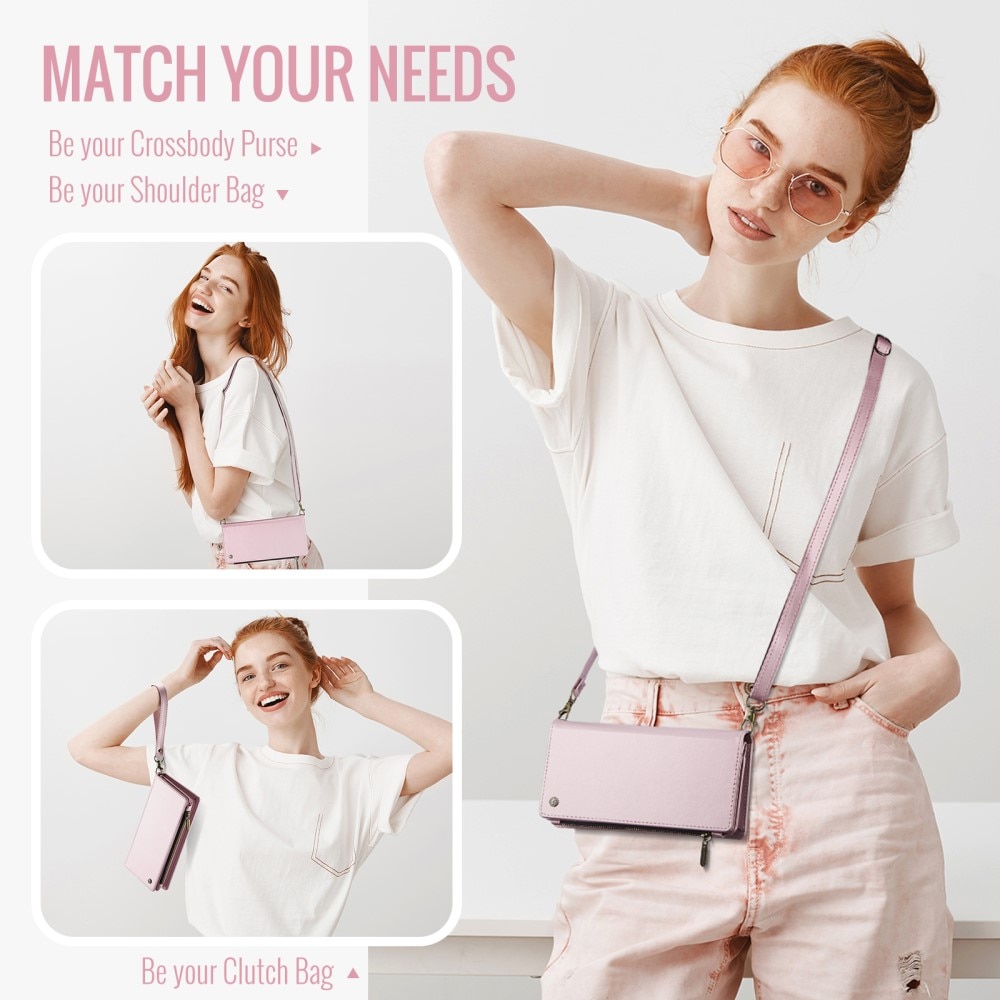 Universal Crossbody Wallet Bag Pink