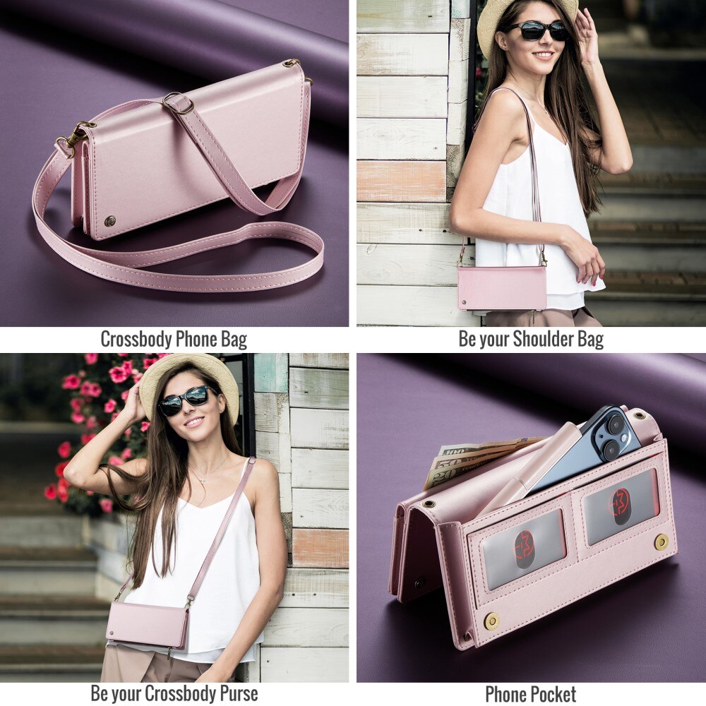 Universal Crossbody Wallet Bag Pink