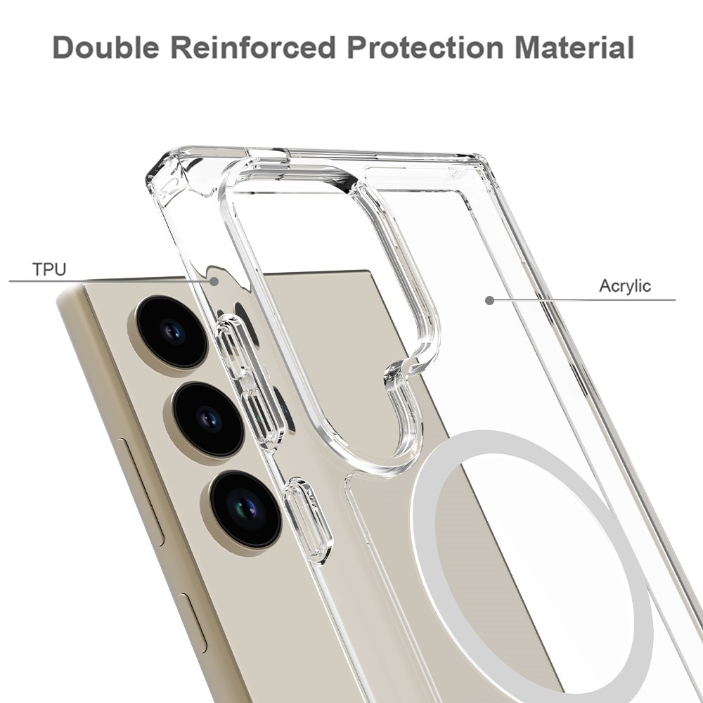 Hybrid Case MagSafe Samsung Galaxy S24 Ultra Transparent