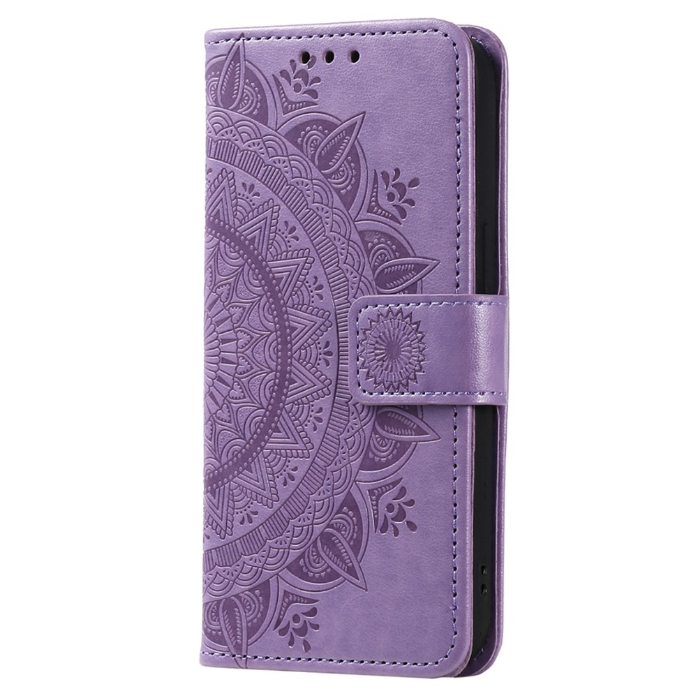 Xiaomi Redmi 13C Leather Cover Mandala Purple