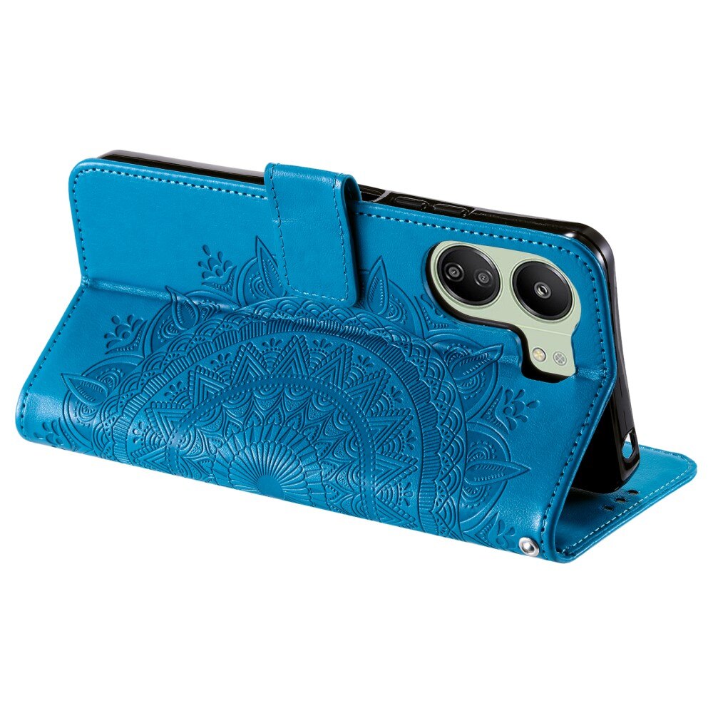 Xiaomi Redmi 13C Leather Cover Mandala Blue