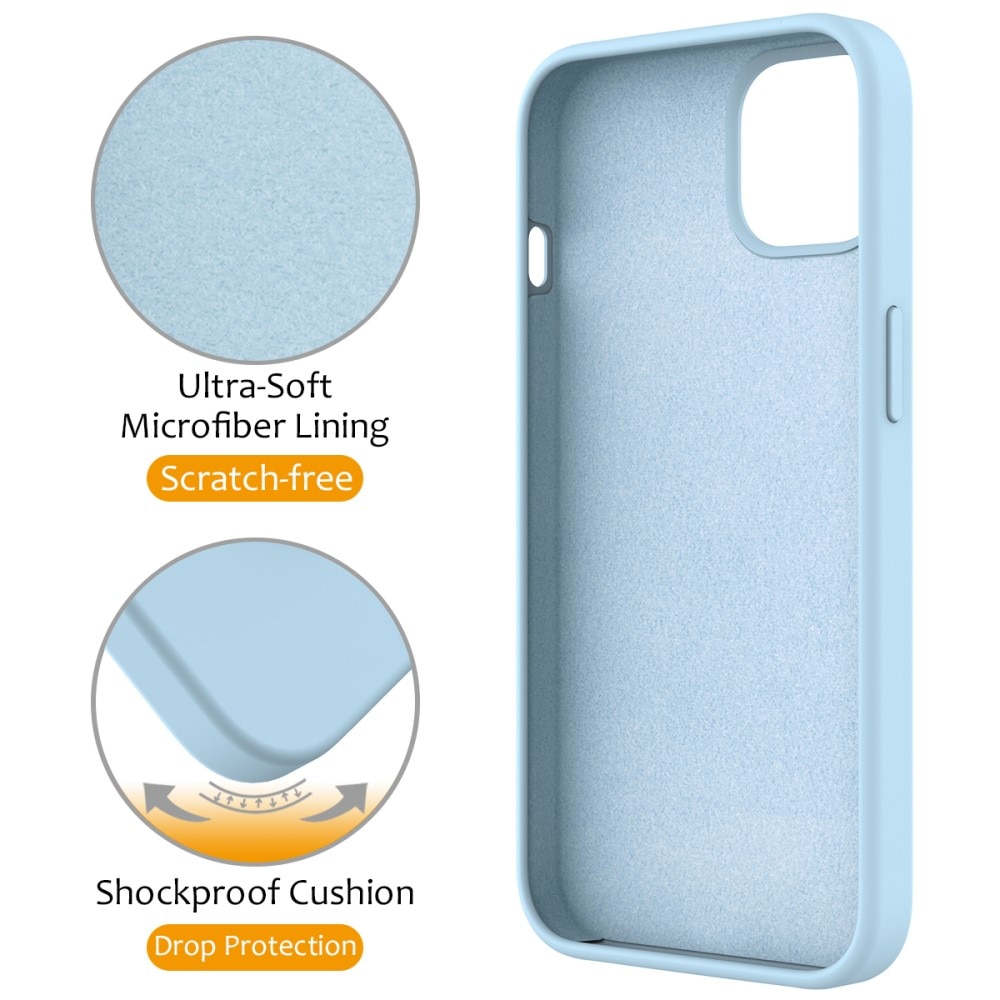 iPhone 13 Kickstand Silicone Case MagSafe Blue