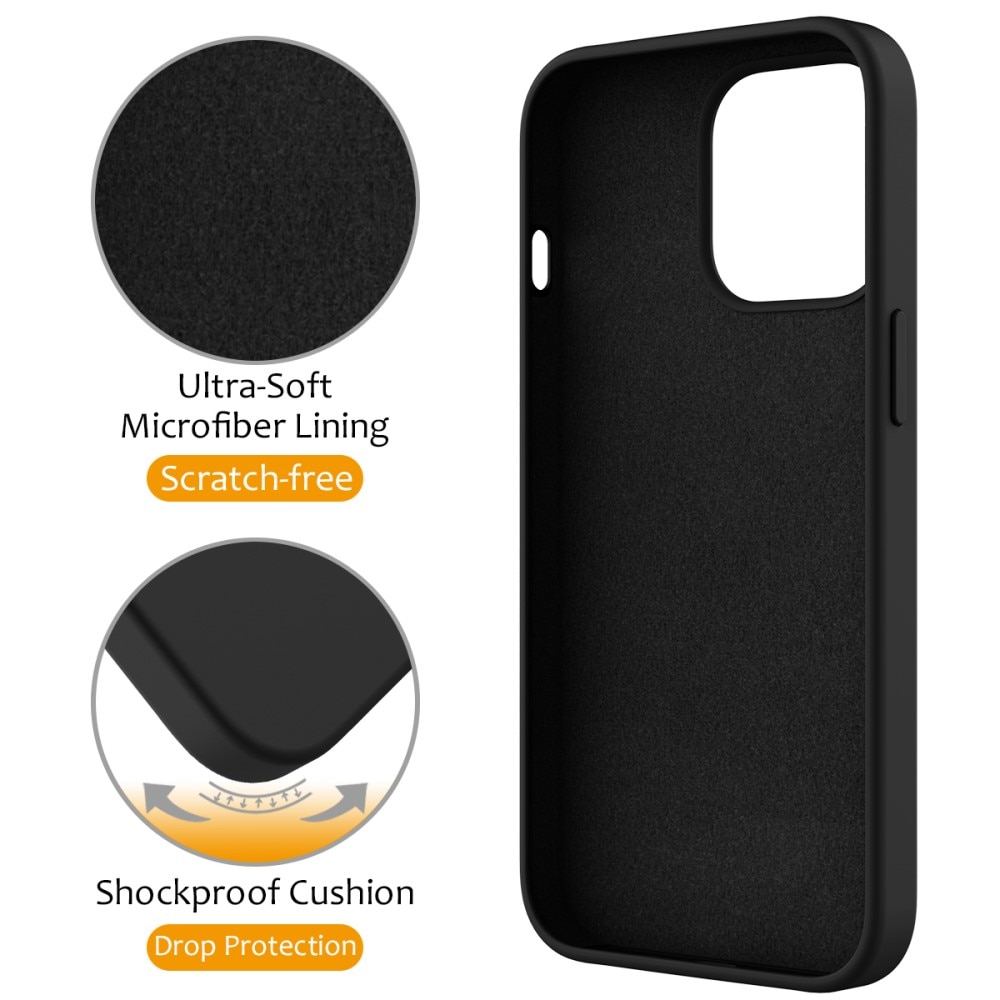 iPhone 13 Pro Kickstand Silicone Case MagSafe Black