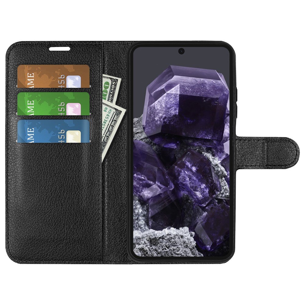 Google Pixel 8a Wallet Book Cover Black