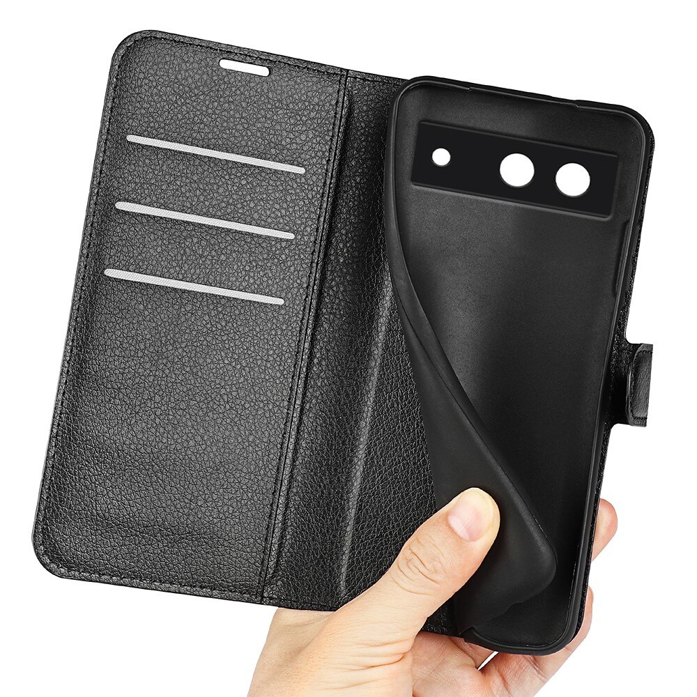 Google Pixel 8a Wallet Book Cover Black