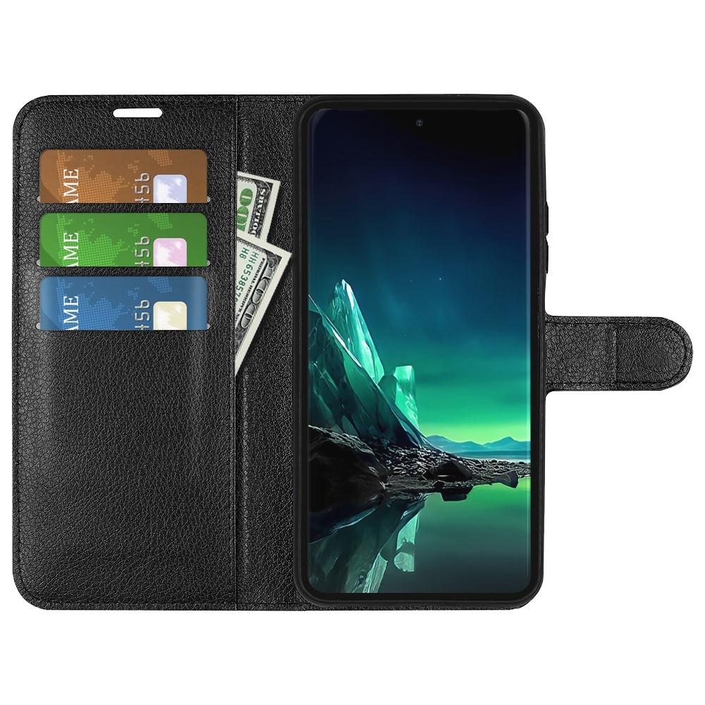 Motorola Edge 40 Neo Wallet Book Cover Black