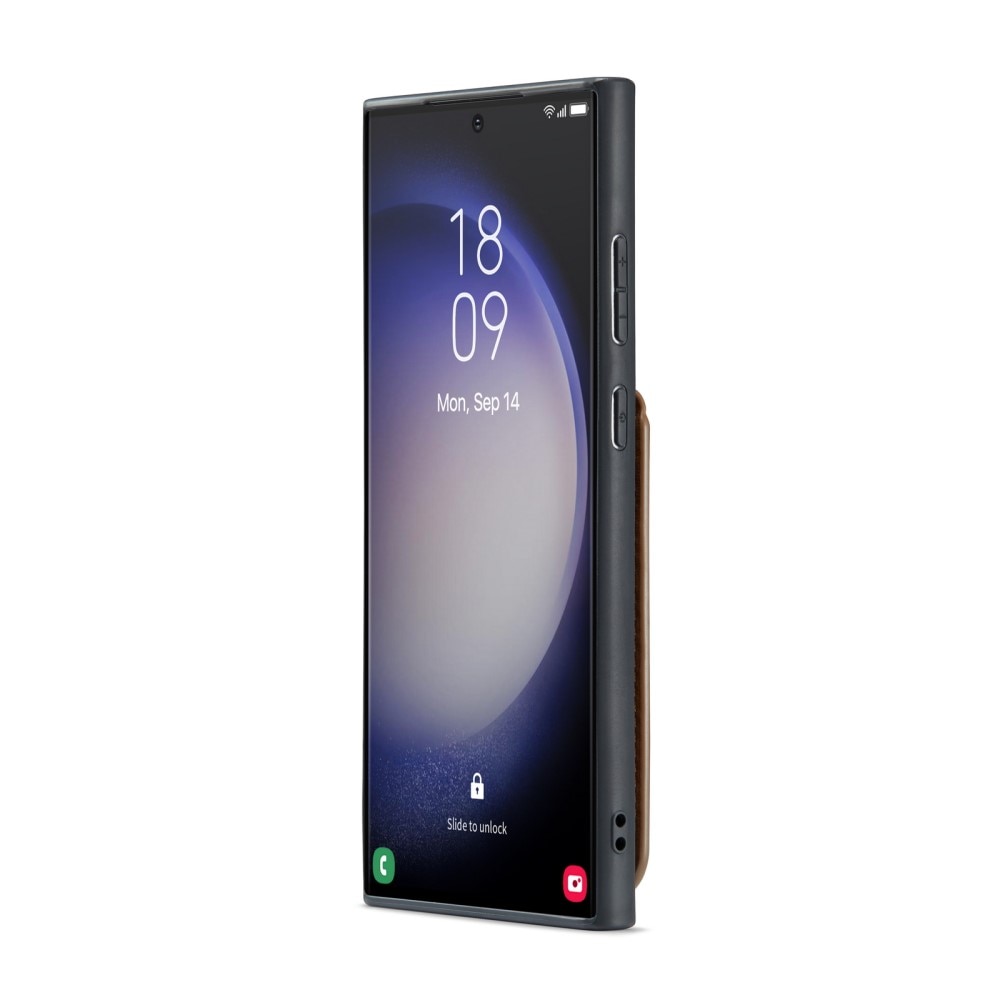 Samsung Galaxy S24 Ultra RFID blocking Multi-Slot Case Brown