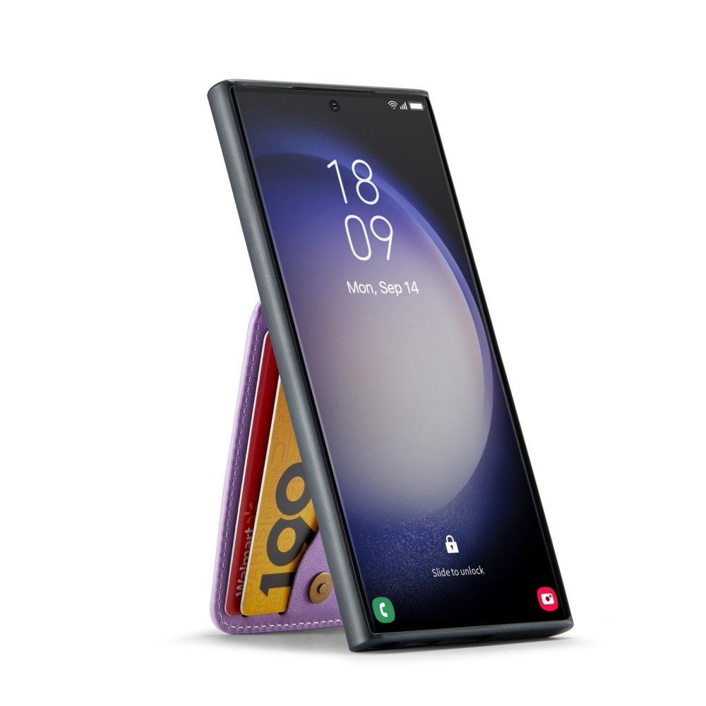 Samsung Galaxy S24 Ultra RFID blocking Multi-Slot Case Purple