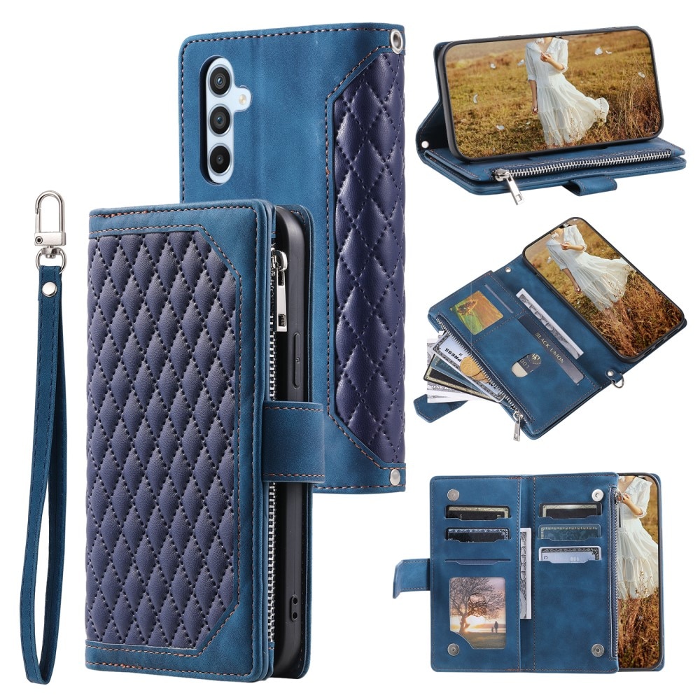 Samsung Galaxy A55 Wallet/Purse Quilted Blue
