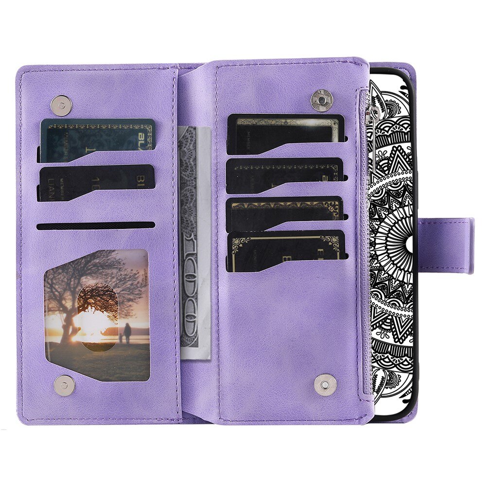 Samsung Galaxy A55 Wallet/Purse Mandala Purple