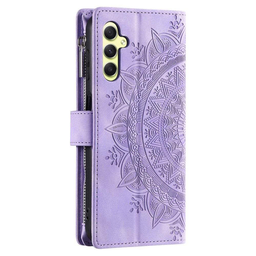 Samsung Galaxy A55 Wallet/Purse Mandala Purple